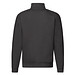 FRUIT OF THE LOOM® Unisex Sweatshirt Zip-Neck, schwarz, XL
