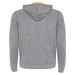 Fuji Kaputzensweatjacke Unisex, heather grau / Fluor Orange, 2XL