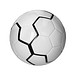 Fußball Derby, weiß/grau