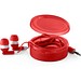 GERMAIN. In-Ear Kopfhörer mit 1.2 Meter langem Kabel aus ABS, Rot
