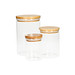 Glasbehälter Bamboo, 1,6 l, transparent