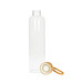 Glasflasche mit Hülle Bamboo 0,75 l, transparent/grau