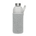 Glasflasche mit Hülle Iced 1,0 l, transparent