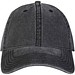 Grafton Kappe mit 6 Segmenten washed, schwarz