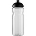 H2O Active® Base 650 ml Sportflasche mit Stülpdeckel, transparent/schwarz
