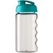 H2O Active® Bop 500 ml Sportflasche mit Klappdeckel, transparent/aquablau