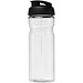 H2O Active® Eco Base 650 ml Sportflasche mit Klappdeckel, transparent/schwarz