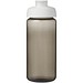 H2O Active® Octave Tritan™ 600-ml-Sportflasche mit Klappdeckel, kohle/weiß