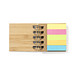 Haftnotiz Ringbuch mit Bambuseinband, beige