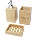 Hedon 3-teiliges Bambus Badezimmer-Set, natural