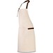 HOLM. Schürze aus 100% Canvas-Baumwolle (320 g/m²) mit Metalldetails, Naturhell