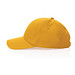 Impact 6 Panel Kappe aus 280gr rCotton mit AWARE Tracer, gelb