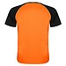 Indianapolis T-Shirt Unisex aus recyceltem Material, Fluor Orange / schwarz, L