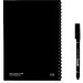 INFINITEBOOK LINED A5. "Infinitebook" mit flexiblem Einband und 15 linierten Whiteboard-Seiten, Schwarz