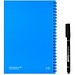 INFINITEBOOK PLAIN A5. "Infinitebook" mit flexiblem Einband und 15 unlinierten Whiteboard Seiten, Königsblau