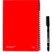 INFINITEBOOK PLAIN A5. "Infinitebook" mit flexiblem Einband und 15 unlinierten Whiteboard Seiten, Rot