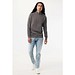 IQONIQ Elgon Quarter-Zip-Sweater aus rec. Baumwolle, anthrazit, L