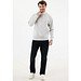 IQONIQ Elgon Quarter-Zip-Sweater aus rec. Baumwolle, light heather grey, L