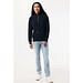 IQONIQ Elgon Quarter-Zip-Sweater aus rec. Baumwolle, schwarz, L