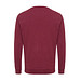 Iqoniq Zion Rundhals-Sweater aus recycelter Baumwolle, burgunderrot