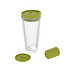 Isolierbecher Mocha mit Teesieb, transparent