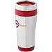 Isolierbecher Trend, 400 ml, silber/rot