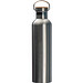 Isolierflasche aus Edelstahl, grau