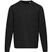 Jasper 280 g/m² Pullover mit Rundhalsausschnitt aus recycelter Bio Baumwolle (OCS), unisex, schwarz, 3XL