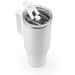 JOYNER XL. Grosser Reisebecher aus Edelstahl (91 % recycelt) mit vakuumisolierter Doppelwand und matter Oberfläche 1300 ml, Weiß