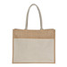 Jutetasche mit Vorfach 