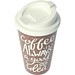 Kaffeebecher Premium Deluxe, weiss/weiss