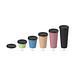 Kaffeebecher ToGo mit Deckel, 400 ml, behagliches blau/schwarz