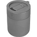 Keramiktrinkbecher mit Silikonhülle, 340ml , silbergrau