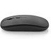KHAN. Wireless Maus mit 500mAh Akku aus recyceltes ABS (100% rABS), Schwarz