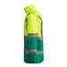Kombinierter, gesteppter Parka Merak mit High Visibility, XXXL, garden green/fluor yellow