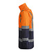 Kombinierter, gesteppter Parka Merak mit High Visibility, XXXL, navy/fluor orange
