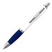 LANCE® Kugelschreiber Milano, blaue Mine, weiß/dunkelblau