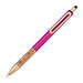 Kugelschreiber mit Korkgriffzone, pink
