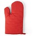 LAWSON. Ofenhandschuh aus 100 % Baumwolle mit Silikon auf einer Seite, Rot