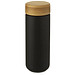 Lumi 300 ml Keramikbecher mit Bambusdeckel, schwarz