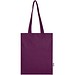 Madras Blend 140 g/m² Tragetasche aus GRS-recycelter Baumwolle 7L, lila