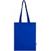 Madras Blend 140 g/m² Tragetasche aus GRS-recycelter Baumwolle 7L, royalblau