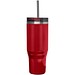 Melbourne 1200 ml RCS-zertifizierter Isolierbecher mit Strohhalm, rot