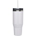 Melbourne 1200 ml RCS-zertifizierter Isolierbecher mit Strohhalm, weiss