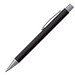 LANCE® Softtouch Metallkugelschreiber Abu-Dhabi, Beschläge silber matt, blaue Mine, schwarz