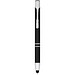 Moneta Kugelschreiber mit Metall Touchpen (blaue Mine), schwarz