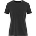 Nanaimo Kurzärmeliges T-Shirt für Damen im Washed Look, 160 g/m2, schwarz, XXL