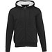 Natron 320 g/m² Sherpa-Kapuzenjacke mit Reißverschluss, schwarz, XXL