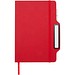 Nexus A5 Hardcover Notizbuch mit Kugelschreiber und Bleistiftset (schwarze Mine), rot