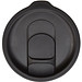 Nordia 400 ml doppelwandiger Becher aus Recyclingmaterial, schwarz